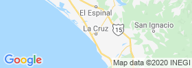 La Cruz map
